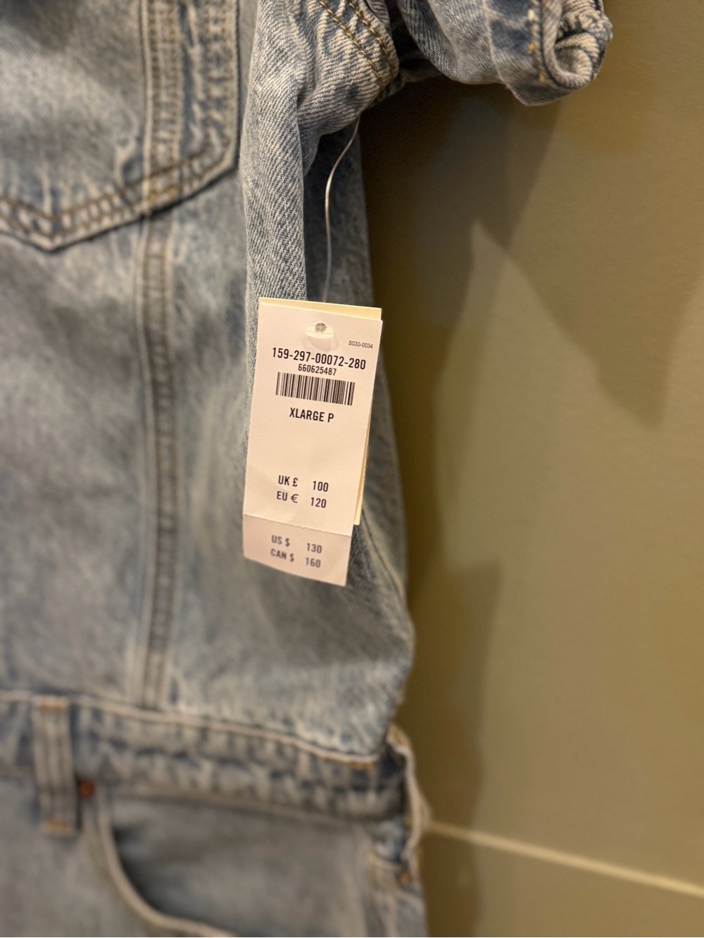 Abercrombie & Fitch Light Wash Denim Jumpsuit - Picture 5 of 7